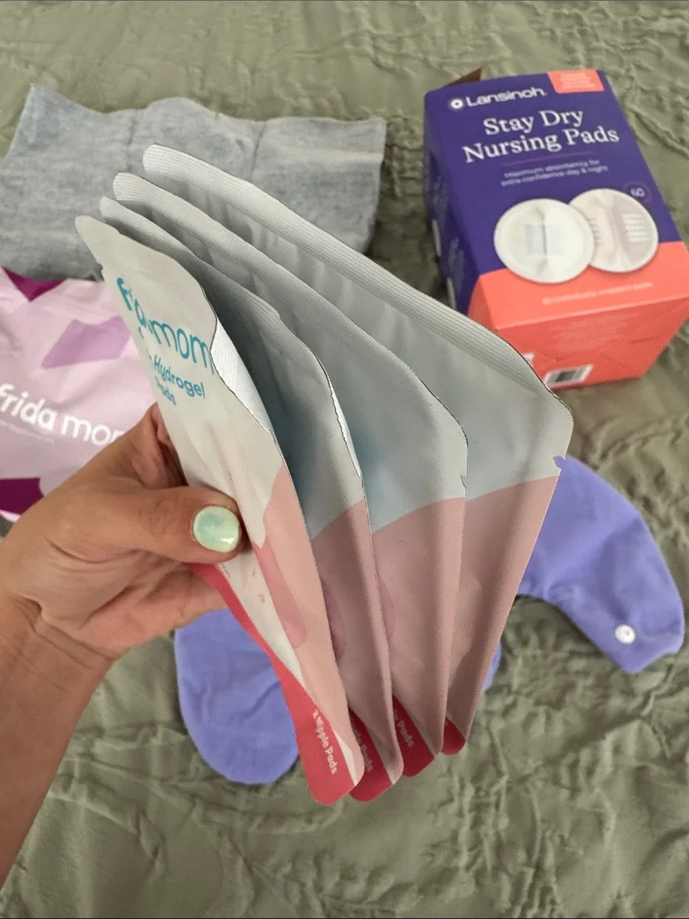 Lansinoh & frida mom Nursing Care Set - Purple and Pink Accessories